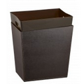 Faux Leather Rectangular Wastebasket Liner